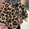 Jacken Mädchen Jungen Leopard Teddy Pelzmantel Winter Frühling Mantel Mode Elegante Kinder Kleidung Jacken Kinder Teen Warme Overwear 2-6age J231115