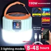 Camping Lantern Outdoor Camping Home Emergency LED Bulb Lamp Portable Lantern Bulb USB Rechargeable Light Remote Control Solar Charge Lantern Q231116
