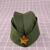 Wandklokken Cap Canvas Sailor Dansboot Russische Ster Kant Voor Feestartikelen Halloween Cosplay Kostuum Hoofddeksels Rood