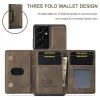 Premium Retro Leather Phone Case For Samsung Galaxy S23 S22 Ultra S20 Plus S21 FE Note 20 Detachable Stong Magnetic Card Slots Holder Wallet Cover