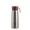 Tumblers à grains de bois 304 doublure en acier inoxydable bouilloire à vide portable couvercle en bois tasse maison extérieure thermos bouteilles d'eau potable Q737