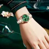 女性用時計olevs women's Quartz Watch Luxury Bracelet Set Ladies Watch Elegant Camellia Dial Rose Gold Mold Moldwatch Business Watch 231115