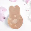 2Pcs/Pair Women Cute Rabbit Ear Invisible Bra Lifting Chest Stickers Breathable Bio-Silicone Nipple Cover Anti-Sagging Chest Pad BJ