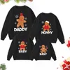 Dopasowanie rodzinnych strojów świątecznych stylu rodzinnym Snowman Jersey Xmas Sweater Mommy tatusi