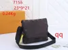 2023 Luxury TRIO Designer Messenger Bag Three Zone Traveler Canvas Men's Crossbody Fashion Men's Shoulder Christmas Gift