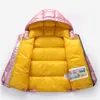 2024 Barn Down Jacket Coat For Kids Girl Silver Gold Boys Casual Hooded Coats Baby Clothing Outwear Kid Parka Jackor Snowsuit