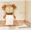 Toilet Paper Holders Deer Roll Holder Tissue Rack Bathroom Kitchen Wall Mounted Hanging Shelf Animal Cute Cartoon Decorative 231115