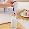 New Mini Stainless Electric Handheld Egg Beater Household Kitchen Steel Coffee Milk Tea Blender Beat up the Cream Stirring