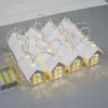 Decorações de Natal 10 LED Tree House Style Fairy Light String Ano de casamento Xmas para 231115