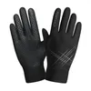 Gants de cyclisme Gants de moto à écran tactile à doigts complets imperméables antidérapants en peluche thermique Ski vélo gants de camping pour hommes femmes 231114