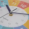 Orologi da parete Orologio didattico colorato con movimento silenzioso da 10 pollici per aula, sala giochi, camere da letto, cameretta dei bambini