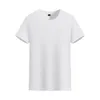 Novas roupas esportivas para atividades ao ar livre Blusa de verão gola redonda masculina camiseta branca
