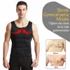 Yoga Outfit Sauna Taille Entraîneur Gilet pour hommes Body Shaper Perte de poids Sweat Entraînement Fitness Back Support Gym Corset Top