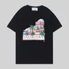 260g High-quality Pure Cotton T Shirt 24SS Men Digital Printing T Shirts