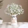Fiori decorativi Bianco Babysbreath Ramo Artificiale Fai da te Piante finte Decorazione di nozze per la casa Flores Artificiales Corona