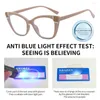 Sonnenbrille TR90 Blue Ray Blocking Anti-Blaulicht-Brille Tragbarer Augenschutz Ultraleichter Rahmen Brillen Quadratische Brillen Büro