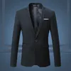 Ternos masculinos blazers plus size m6xl jaqueta blazer de alta qualidade elegante um botão fino ajuste terno masculino negócios casual cor sólida 231114
