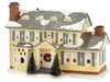밝은 조명 건물 크리스마스 산타 클로스 자동차 하우스 마을 휴가 차고 장식 Griswold Villa 홈 데스크톱 인형