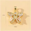 Charms Voleaf DIY Charms Piedra blanca Mariposa Colgante Pequeño Refinamiento Suministro para joyería hecha a mano Accesorios Vjc107 Drop Del Dhbht