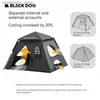 Zelte und Unterstände Naturehike Blackdog Automatisches Kuppelzelt Outdoor-Kabinenhaus für 4 Personen Camping Wasserdicht PU3000mm Separates Innen-/Außenzelt Q231117