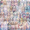 50pcs-Pack Ins Style Church Stickers Vattentäta vinylklistermärken för bagagevattenflaska Laptop bilplanerare Scrapbooking Phone Mac Door Wall Decals