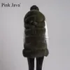 Vrouwen Bont Faux roze java 8062 vrouwen jassen winter echte bontjas natuurlijke vest kap gilet luxe jas 231115