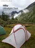 Tält och skydd NatureHike Upgrade Hiby Family Tent 20D Silicone Fabric Waterproof Doub-Layer 3 Person 4 Säsong Camping Tält One Room One Hall Q231117