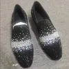 Zapatos Oxford para hombre de diseñador Zapatos formales de cristal negro Marca de lujo Zapatos de charol para hombre Tacón con cristal Vestido de fiesta de boda Tamaño del zapato 39-47