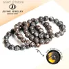 Chaîne JD Naturel Flamme Pierre Bracelet Perlé Hommes Femmes Puissant Chakra Yooperlite Feu Pierre Énergie Méditation Fengshui Bracelet BijouxL231115