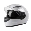 Kaski motocyklowe Matowe czarne modułowe podwójne wisorki pełne twarz Casque Moto Racing Motocross Dot Motocicleta S M L XXL