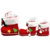 Julekorationer Red Snowflake Boots Holder For Gifts Home Decoration 2023 Year Xmas Kids Candy Story Pås arrangörer Santa Sacks