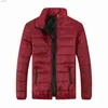 Parkas pour hommes 2023 hiver veste rembourrée pour hommes d'âge moyen et jeune grande taille veste rembourrée courte légère et fine manteau chaud L231115