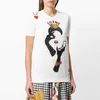 dg dolce gabbana Вы T-shirt da uomo Queen Heart Print Pullover T-shirt a maniche lunghe in cotone estivo Felpa con collo rotondo Quick ryin breat