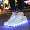 スニーカーサイズ3044明るい子供USB充電女性が輝く女の子の子供たちの照明靴スリッパ231115