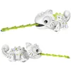 Electricrc Animals Dinosaur Control RC Animal Toys Remote Chameleon 24 GHz Pet White Color Changeable Smart Dinossauro Toy for Kids Gift 231114