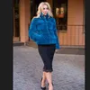 Futro dla kobiet sztuczne całe norek prawdziwe średnie średnie szczupłe płaszcze jesienne zimowe kurtka 231115