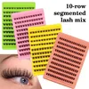 Soft Mink Lashes DIY Cluster Segmented Eyelash Extensions Curly Crisscross Hand Made Reusable Grafed Eyelashes Beautiful Individual Lashes