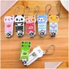 Chaveiros Dos Desenhos Animados Animal Chaveiros Cute Nail Clippers Chaveiro Anéis Crianças Mulheres Homens Aço Inoxidável Manicure Tesoura Chaveiros Ho Dhqmj