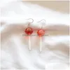 Dangle żyrandol kolczyki dla kobiet żywica Lollipop Drop Children Jewelry Make Make Handmade Cute Girls Cotton Candy Gift Dhgarden Dhbzm