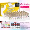 Nagellack, 60 Farben, 10 ml, Soak-Off-UV-Gel-Set mit Base Top, matte Palette, 6in1, kostenlose Maniküre-Geschenke, ganzes Set 231114