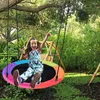 Camp Furniture Children's Tree Swing Outdoor Round With Adjustable Multi-Strand Ropes Safe And Durable Seat Play &