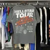 Designer modekläder tshirt herr casual tees hellstar turné hälsosamma ljud som dubbel garn bomull kortärmad t-shirt män