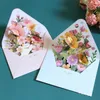 10PC Greeting Cards New Romantic Flowers Birthday Christmas Card 3D Popup Greeting Card Set Postcard Party Wedding Decoration Creative Girl Gift 231115