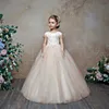 Suknia balowa sukienki z kwiatami dziewczyn na ślub koronkowy koronkowy maluch dziewcząt