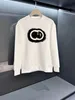 23ss New Designer Printing Crewneck Warm Men Women Fashion Street Pullover Sweatshirt Loose Hoodie Couple Top Reflective Size S-5XL. M432