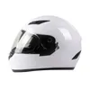 Kaski motocyklowe Matowe czarne modułowe podwójne wisorki pełne twarz Casque Moto Racing Motocross Dot Motocicleta S M L XXL