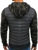 Men's Down ZOGAA Men Winter Jacket Plus Size Camouflage Full Sleeve Patchwork Zipper Hoodie Coat Top Quality Casual Parka 2023