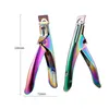 Straight U-shaped scissors accessories diy French stainless steel nail clippers fake nails manicure knife BJ