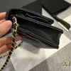 Designer Ichanelly Bags Woc Richeal Sac Caviar Caviar Cow Chain Mahjong Mahjong Single épaule Sac à corps crossbody plat Ultra Light Thin