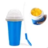 Garrafas de armazenamento Jars Smoothies Copo Madeireira de sorvete de sorvete rápido Silicone congelado Diy Milkshake Slindy Summer resfriamento 230414